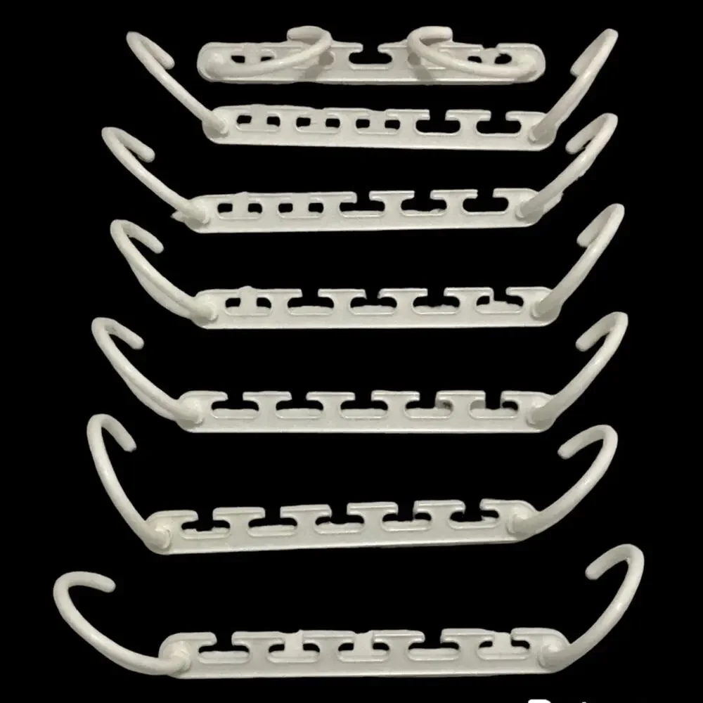 Plastic Multi space saving cascading hanger's pack of 7